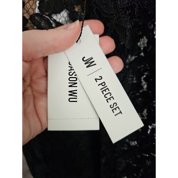 NWT Jason Wu 2 Piece Set Pencil Skirt & Top Black Lace Size 2  $400 MSRP - Picture 9 of 15